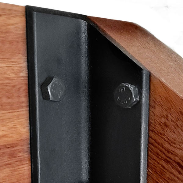 Powdercoated Steel Stair Tread Brackets for Clean, Custom Made Appearance