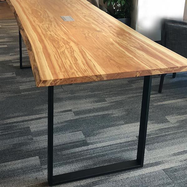 Honey Locust Live Edge Conference Table for Marriott Business Center by Hospitality Design Firm