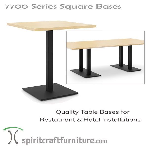 7700 Steel Table Bases for Restaurant, Country Club &#38; Hospitality, Hotel Dining Areas
