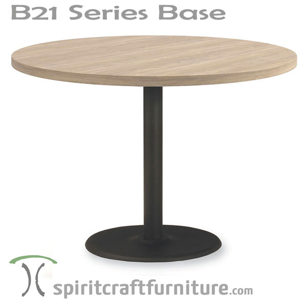B21 Steel Table Bases by Shelby Williams for Restaurant, Country Club and Hospitality Dining Areas
