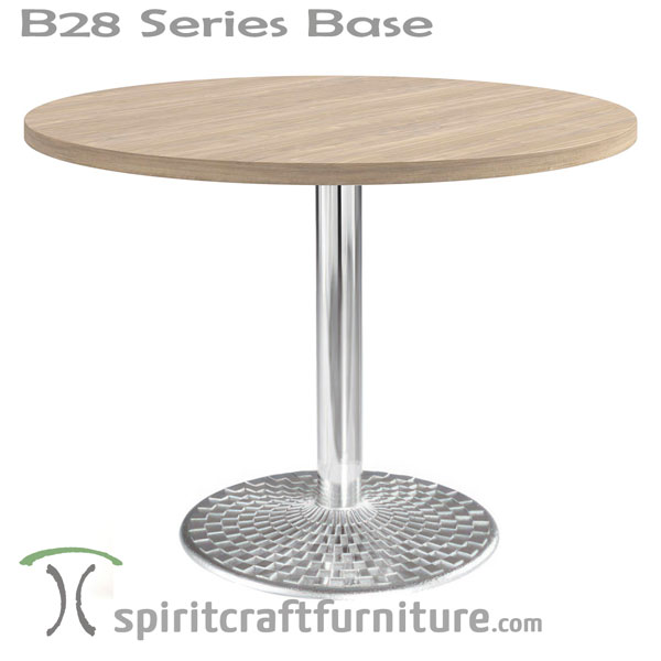 B28 Steel Table Bases by Shelby Williams for Restaurant, Country Club and Hospitality Dining Areas