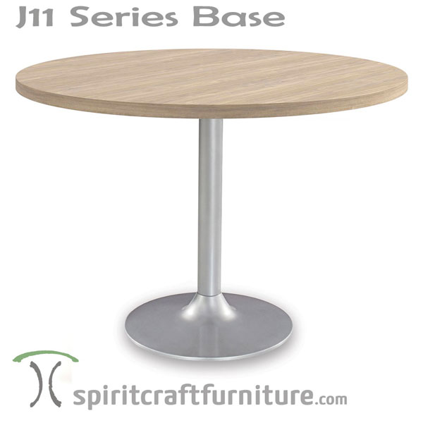 J11 Steel Table Bases by Shelby Williams for Restaurant, Country Club and Hospitality Dining Areas