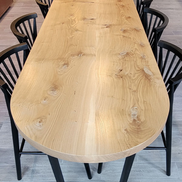 16.5&#34; Long Custom Ash Counter Height Communal Dining Table for Chicago Restaurant