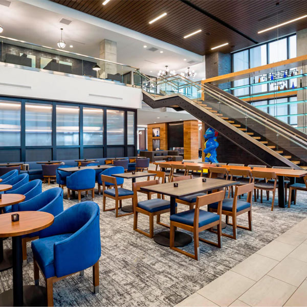 Business and Restaurant Tables for Madison, Wisconsin Marriott Springhill Suites Restaurant and Business Center