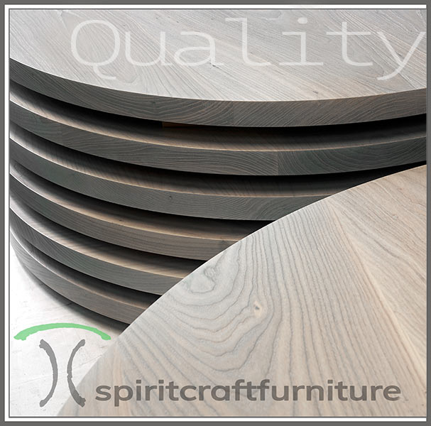 Enduring Quality solid wood tables and tabletops for restaurant and hospitality designers and procurement companies