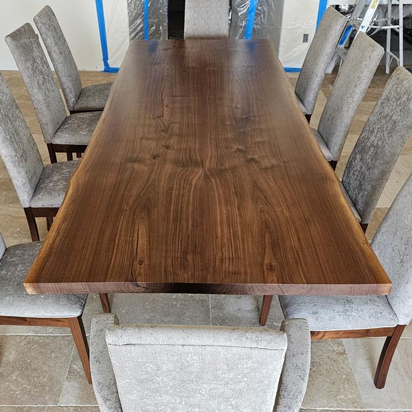 Live Edge Dining Table for national hospitality interior design firm