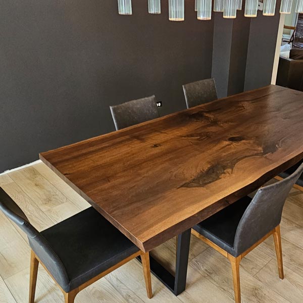 Live Edge Dining Table for Winnetka, IL Residential Designer