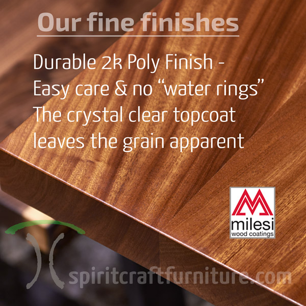 Milesi 2k Finished for Zero Water Rings and a Beautiful Dining Table Finish