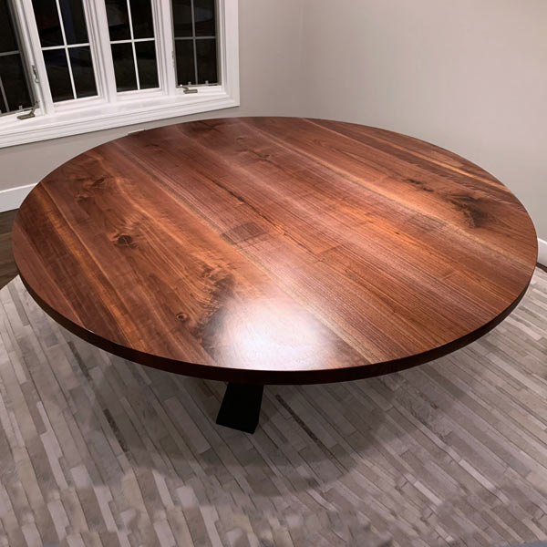 Topa Topa Round Dining Table - Solid Wood, Natural Finish – House of Léon