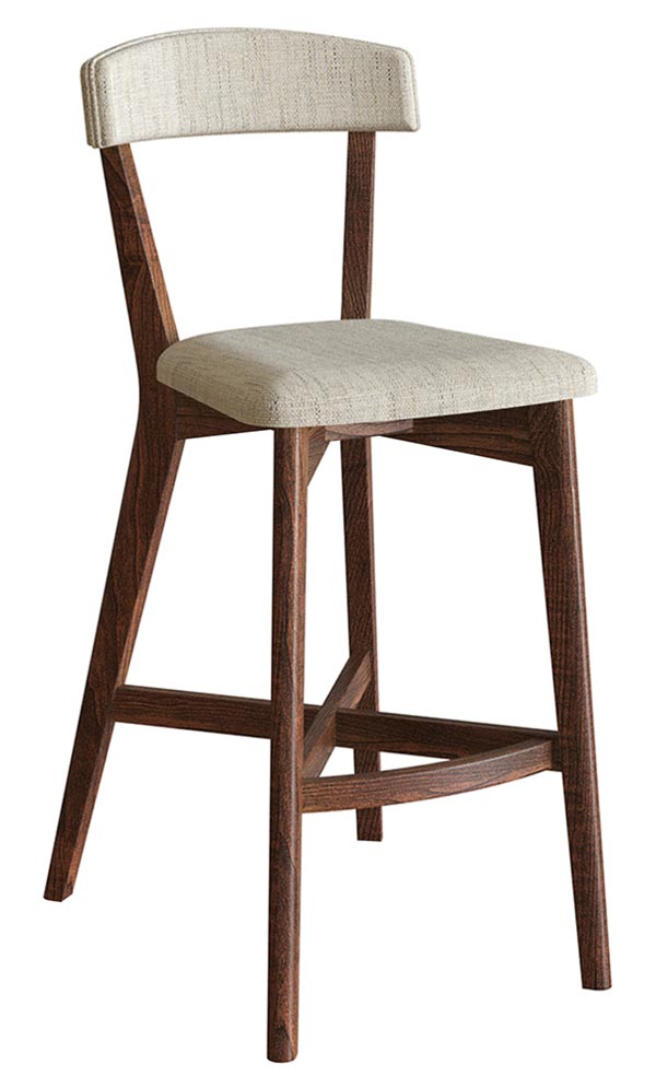 RH Yoder Keelan Mid Century Inspiration Dining Room Bar Height Side Chair, buy from spiritcraft furniture chicago