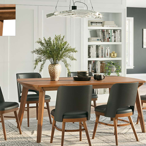 Vinson Expandable Dining Table with Matching Chairs by RH Yoder at our Chicago Area, Illinois Area Furniture Showroom