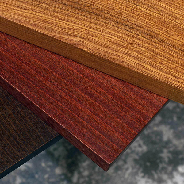 Solid Hardwood Table Tops in Sapele, Beautiful and More Durable than Oak or Maple