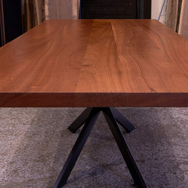 Custom Solid Hardwood Table Tops in Sapele and in any Non-Endangered Species